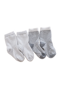 2er Set Babysocken Grau