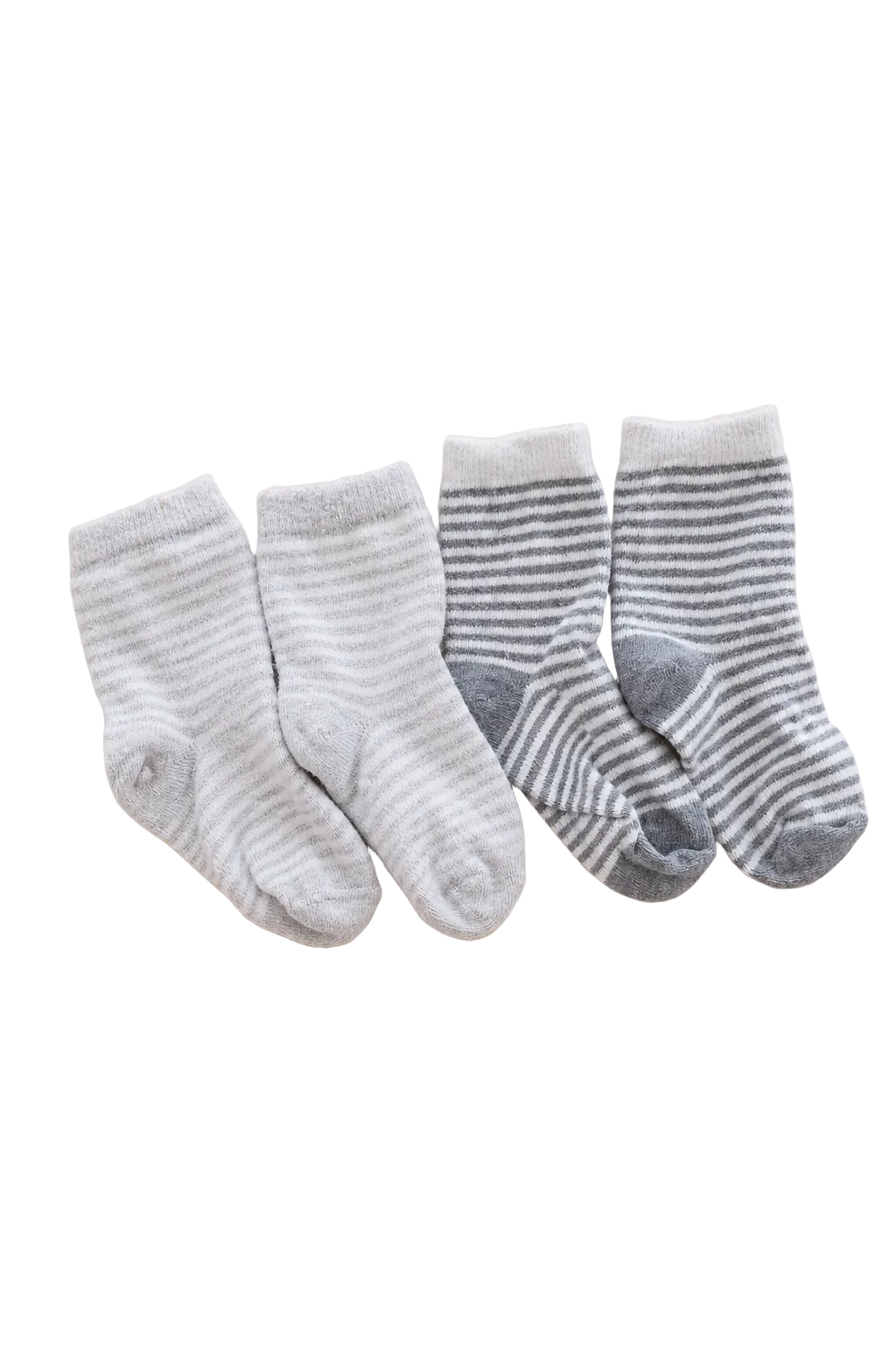 2er Set Babysocken Grau