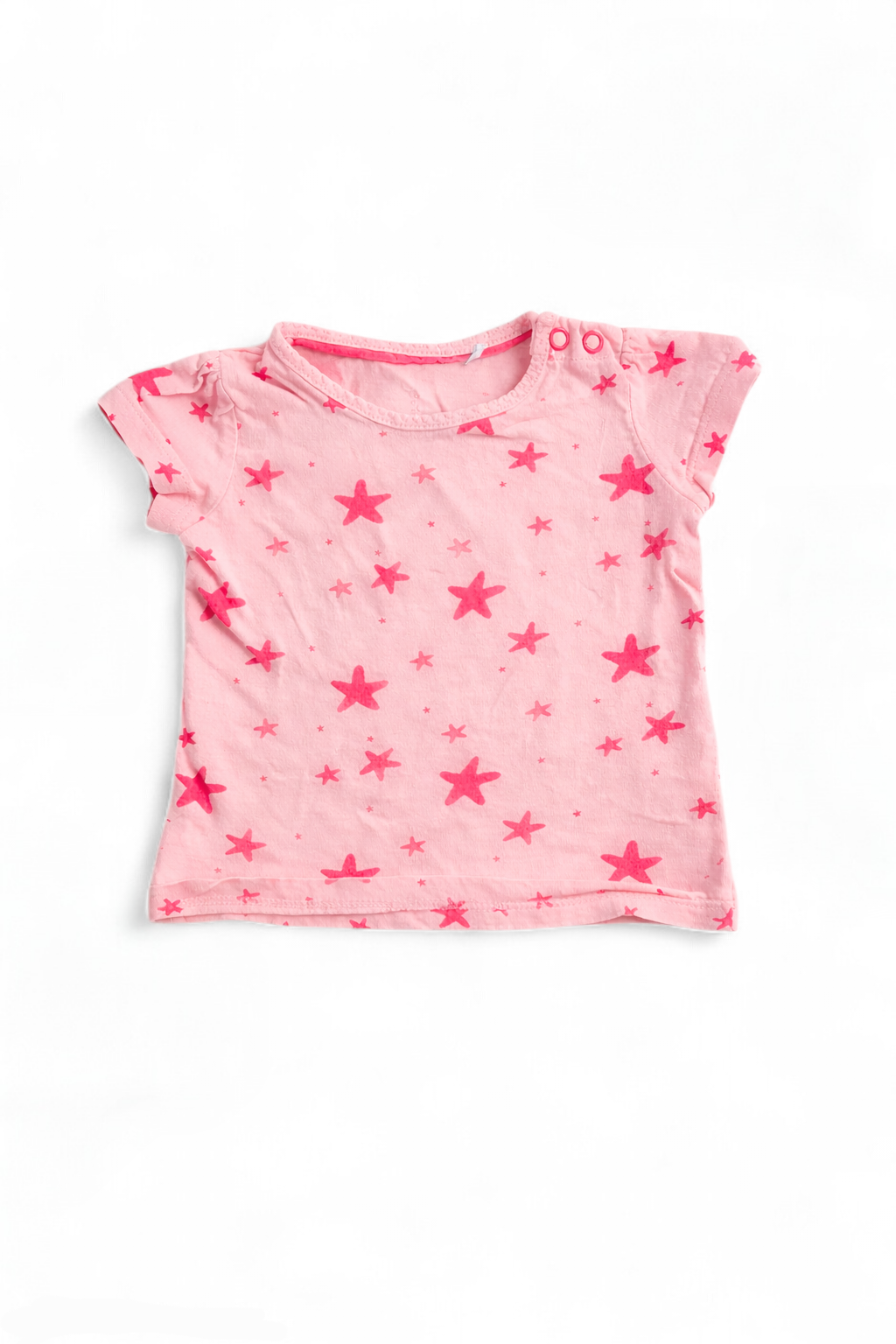 Rosafarbenes T-Shirt mit Sternen