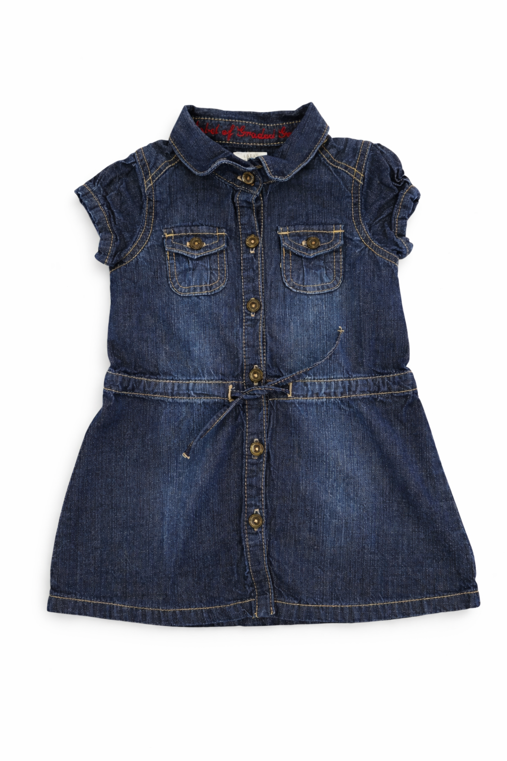 Robe en jean d'été à manches courtes
