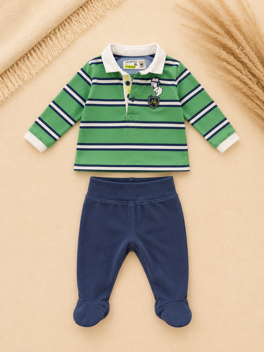 Baby-Set Rugby-Polo & Strampelhose