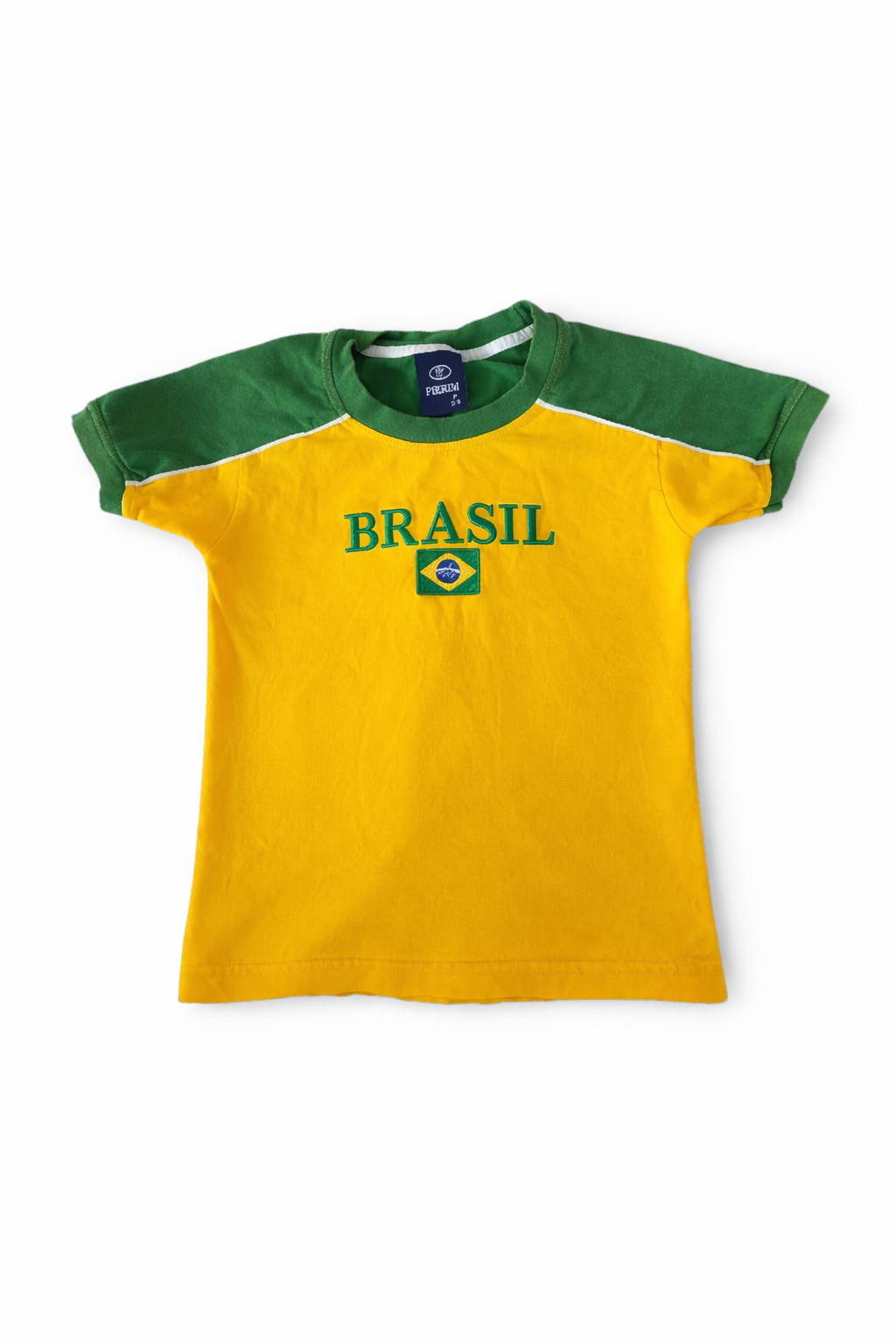 T-shirt enfant Brésil Jaune-Vert