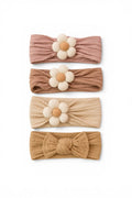 4er Set Baby Stirnbänder 3-24 M