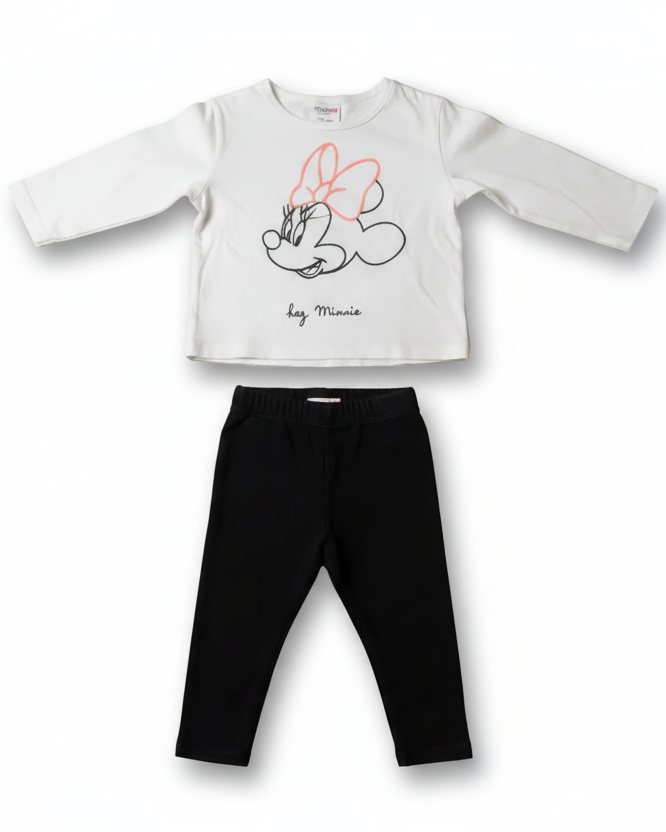 Ensemble bébé Minnie Mouse (t-shirt et legging) Zara