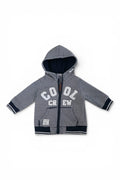 Sweatjacke Navy-Weiss Gestreift Cool Crew Kapuze
