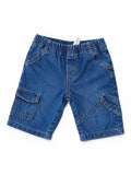 Mexx Jeans-Cargo-Shorts Blau Elastischer Bund