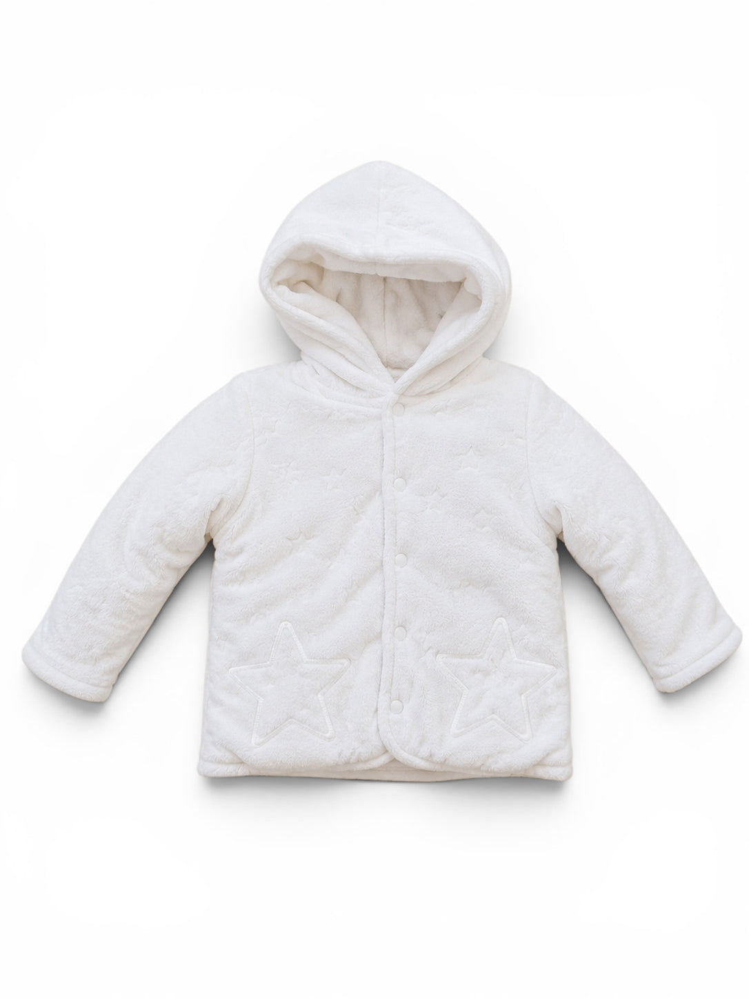 Baby-Fleecejacke Weiss