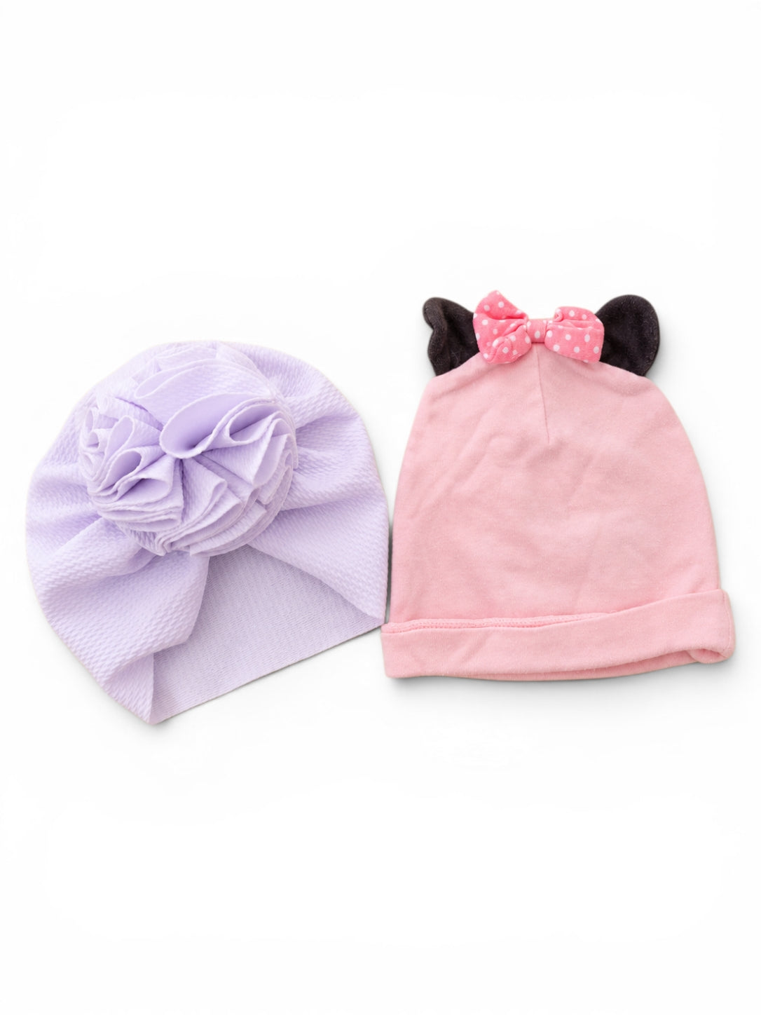 2er-Pack Mütze Lila Turban & Minnie Rosa