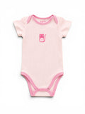 Happy Baby-Body Kurzarm Rosa Katze