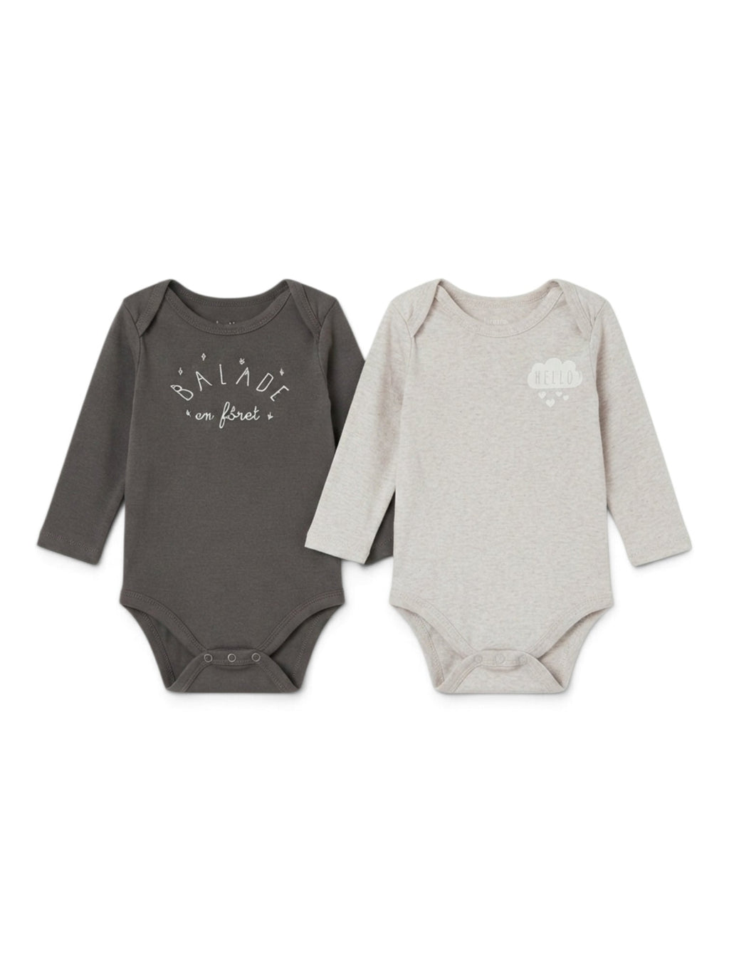 2er-Pack Body Grau/Beige