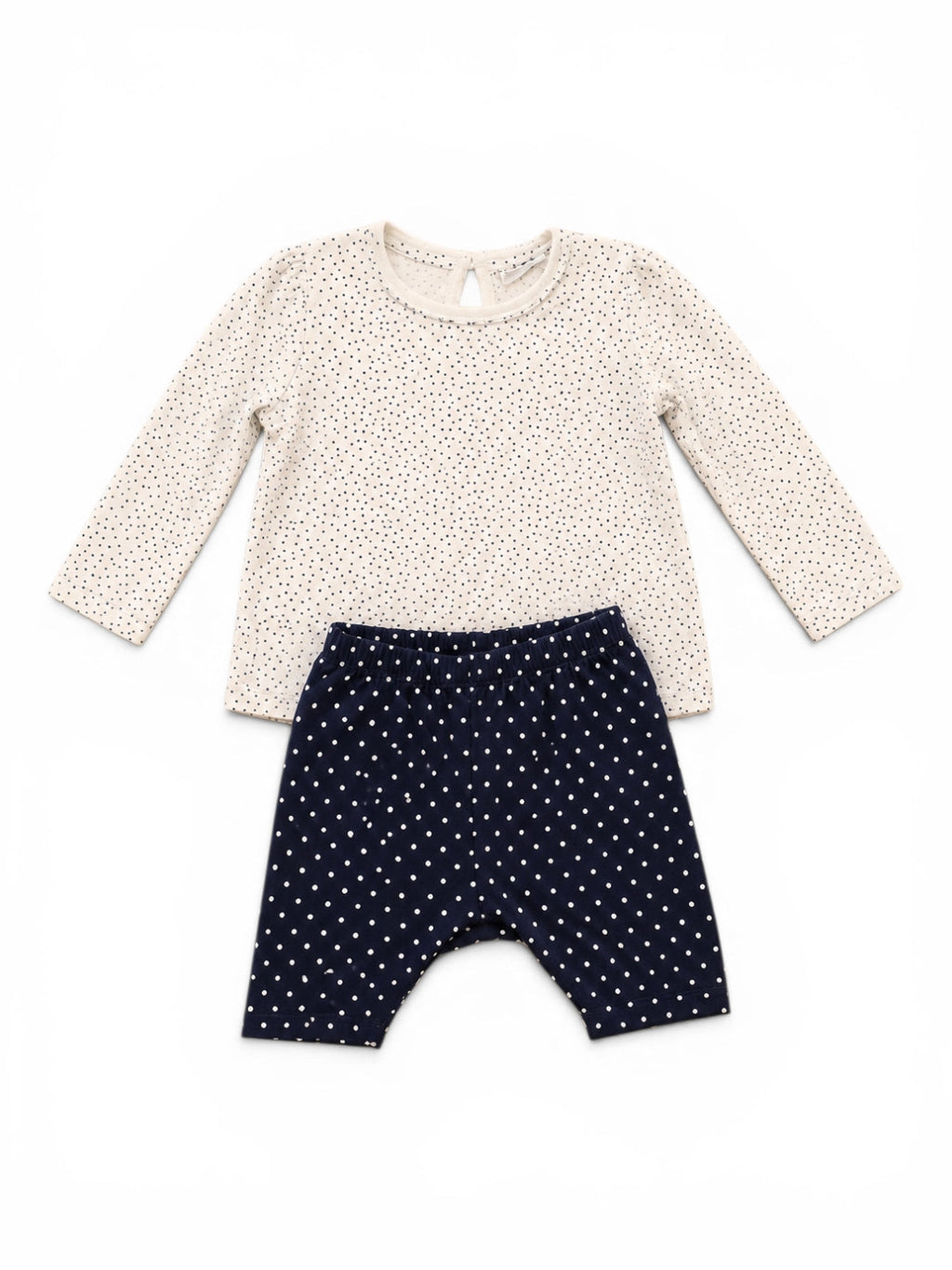 Langarmshirt & Hose Gepunktet
