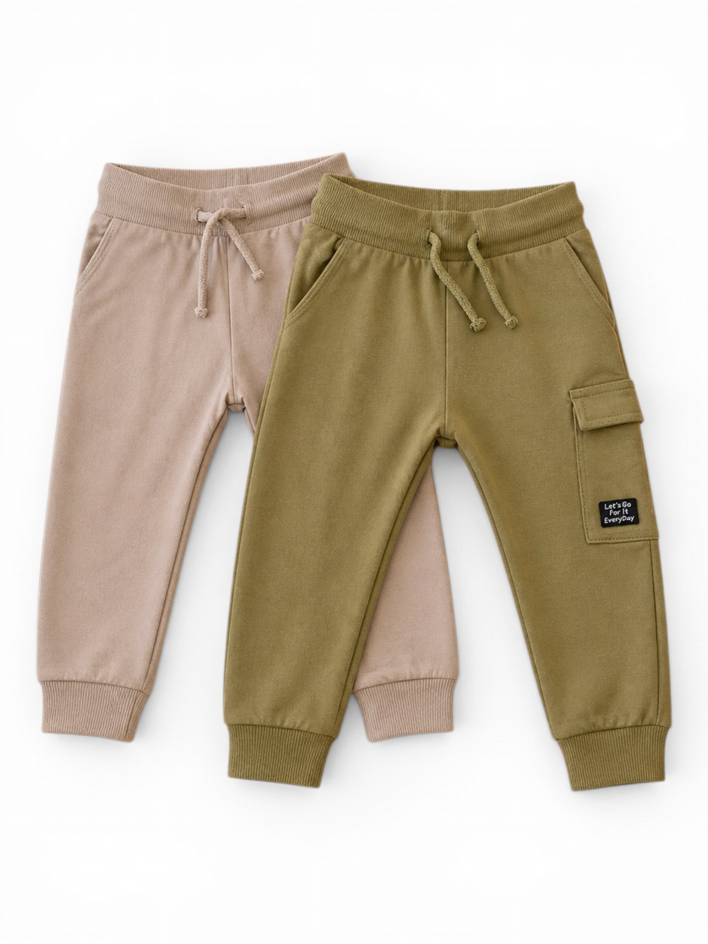 2er Set Baby Jogginghosen /Next beig/grün