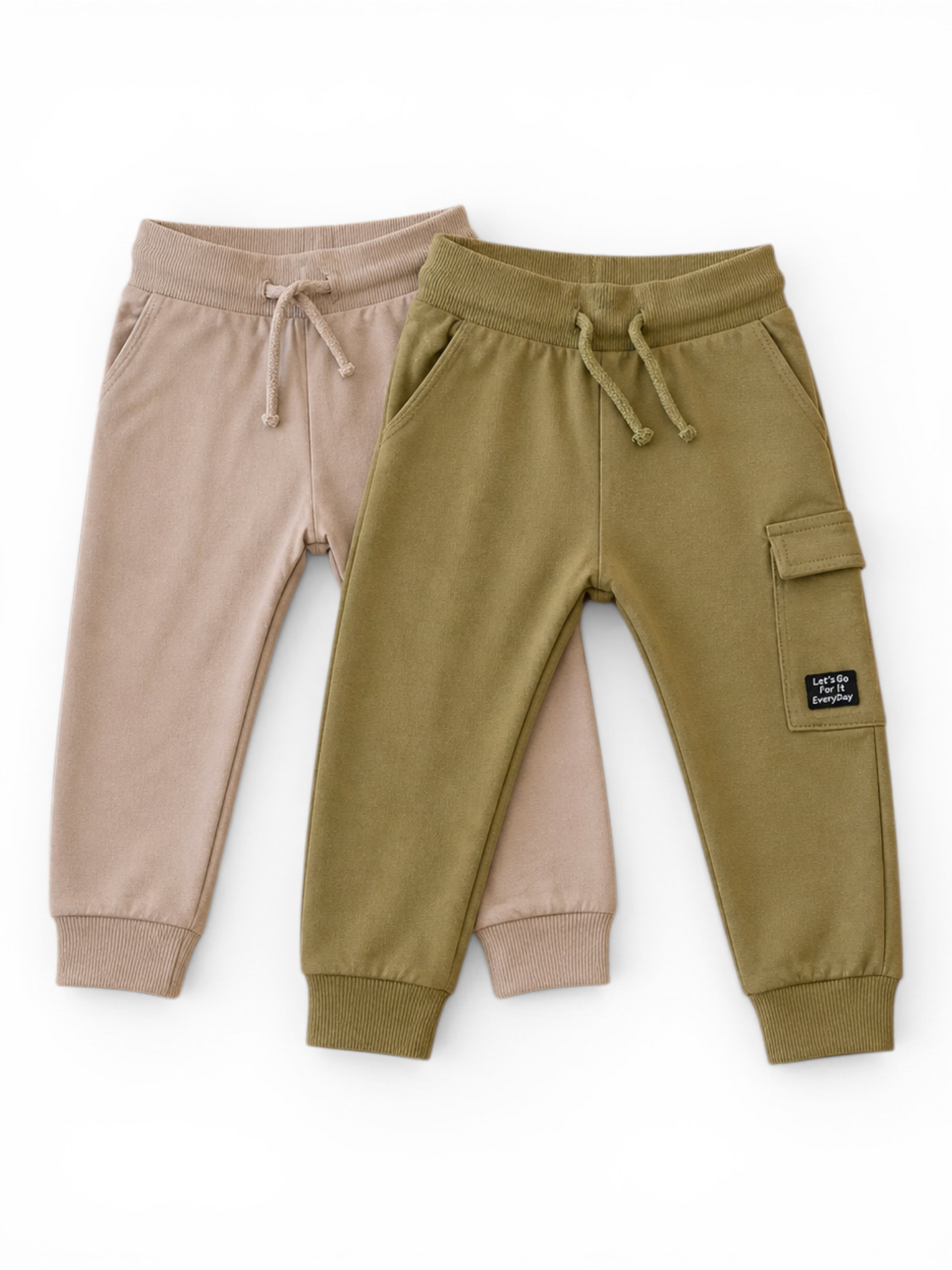 2er Set Baby Jogginghosen /Next beig/grün