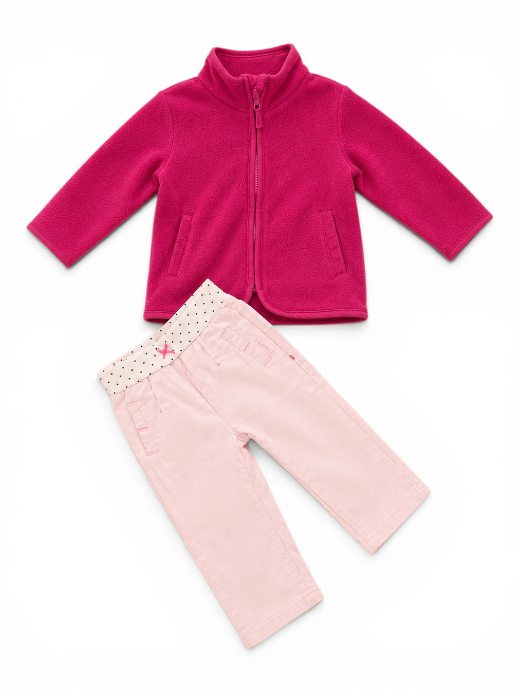 Fleece-Set Jacke & Esprit Hose Rosa