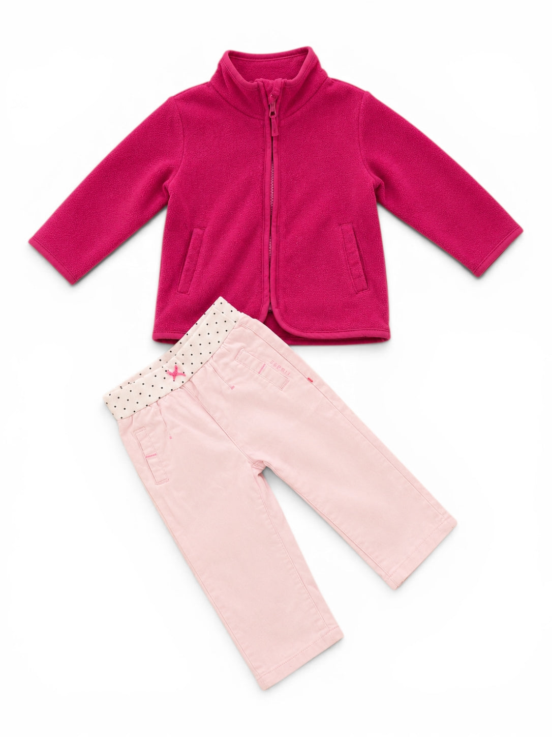 Fleece-Set Jacke & Esprit Hose Rosa