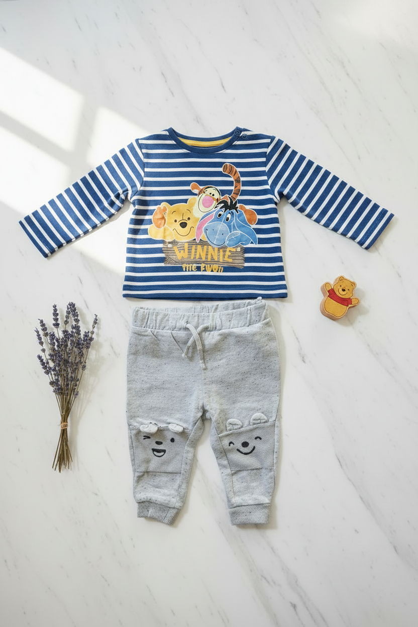 Baby-Set Winnie the Pooh Langarmshirt & Jogginghose C&A