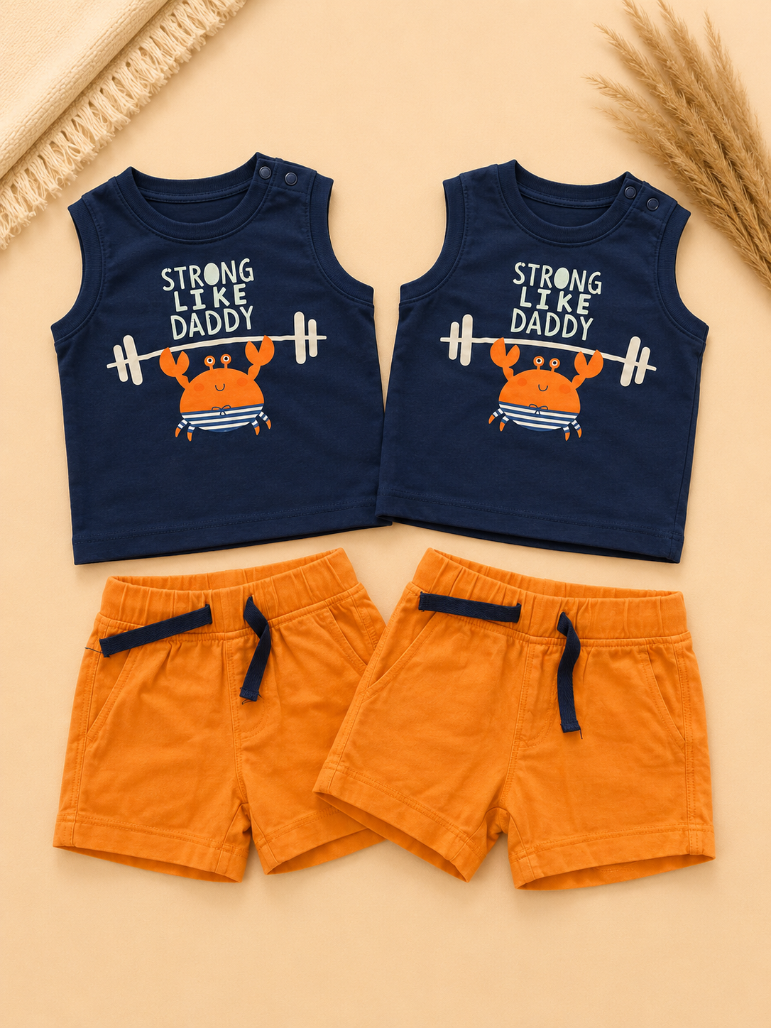 Zwillings-Sommerset Baby "Strong Like Daddy" C&A