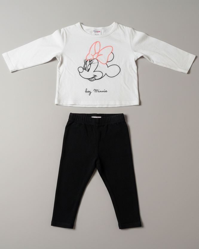 Ensemble bébé Minnie Mouse (t-shirt et legging) Zara