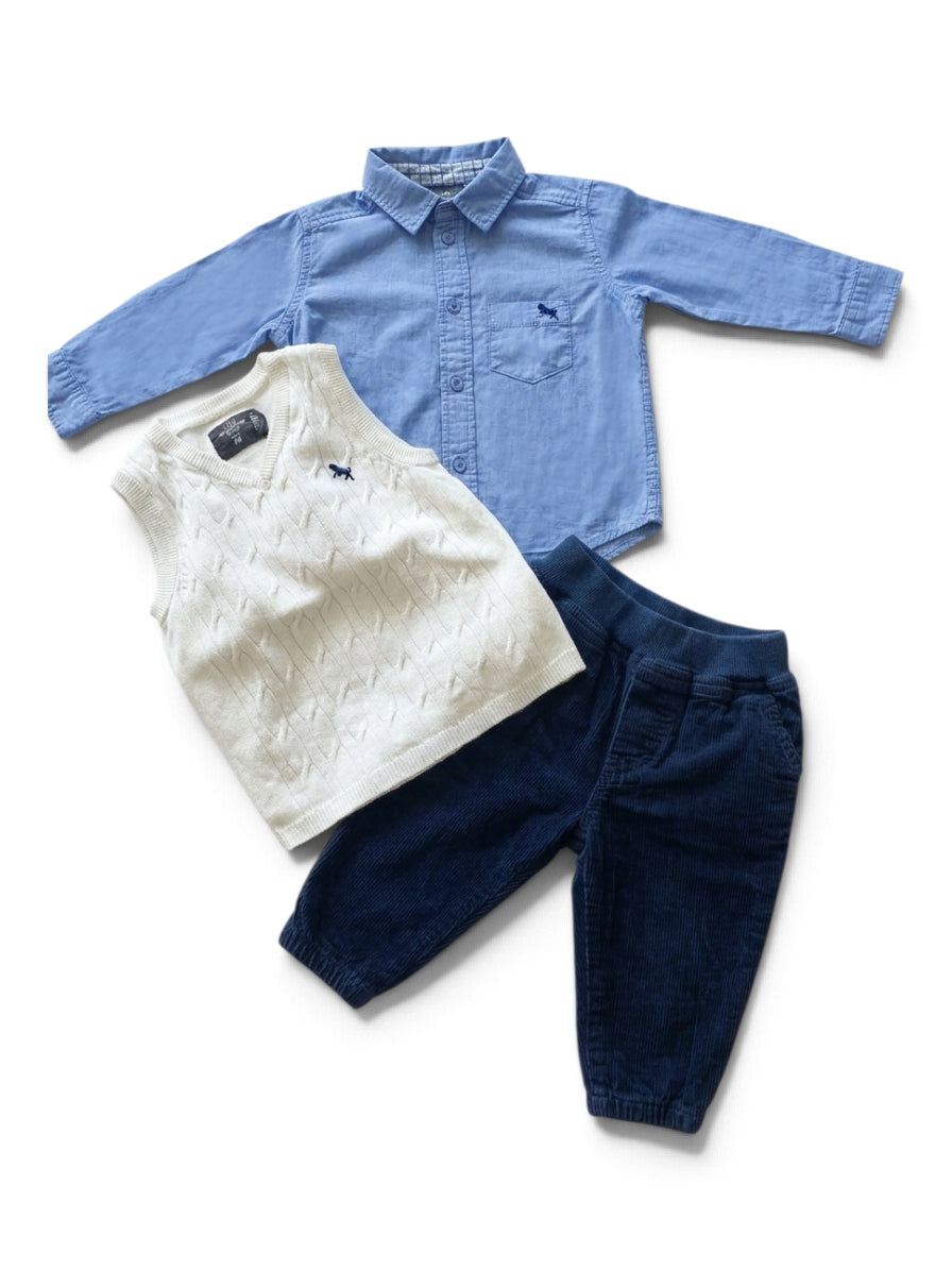 Set Hemd Weste Hose H&M und Co