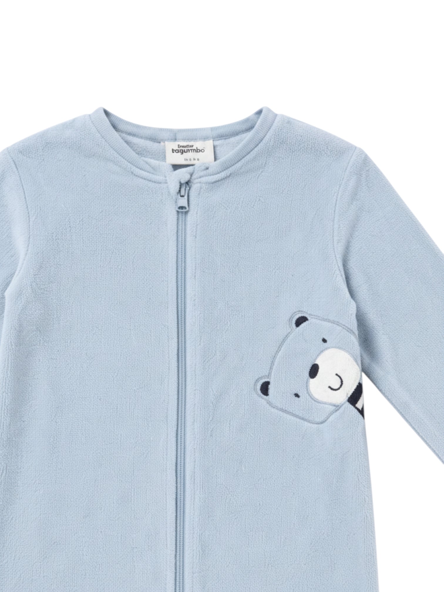 Strampler Hellblau Bär