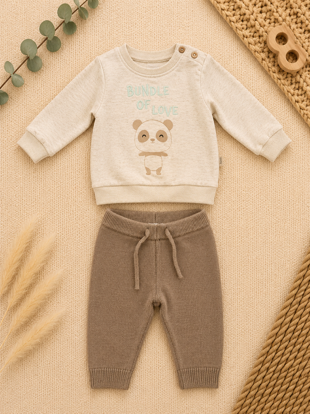 C&A Bundle Of Love Set Beige Braun
