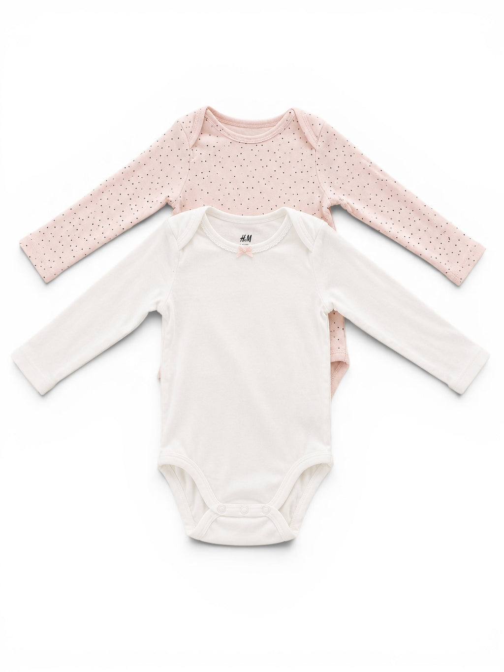 2er Set Bodys Rosa H&M