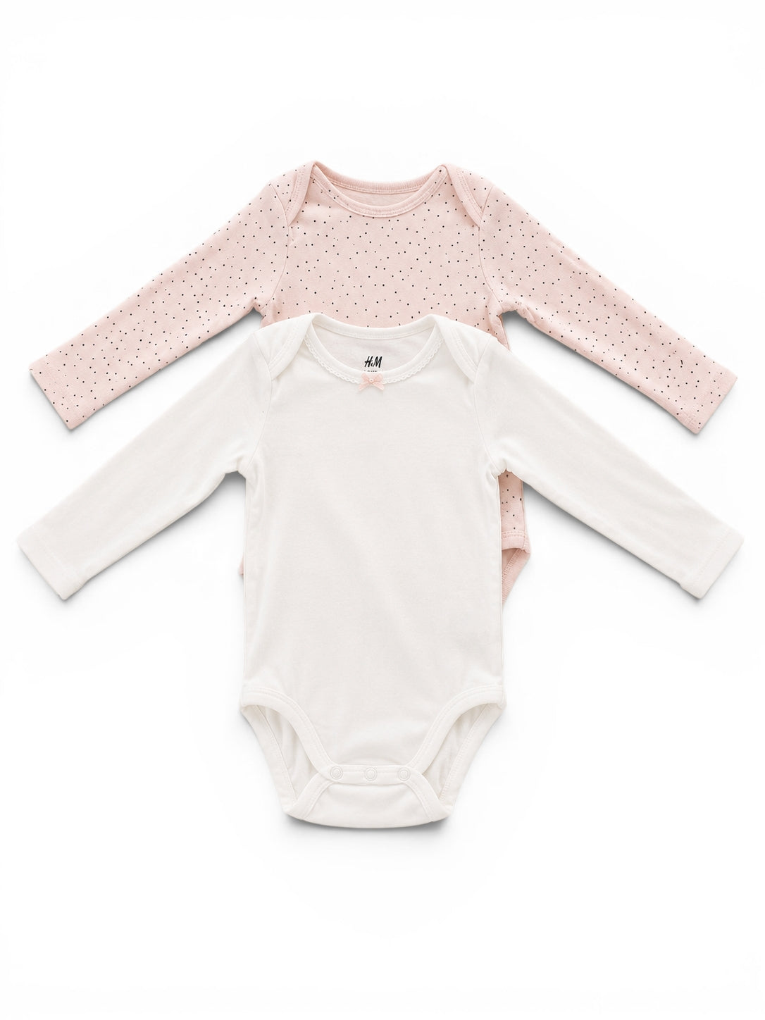 2er Set Bodys Rosa H&M