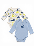 2er-Set Baby-Bodys "Sleepasaurus" & Dino-Allover C&A