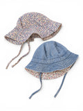 2er-Pack Sonnenhut Blumen & Denim