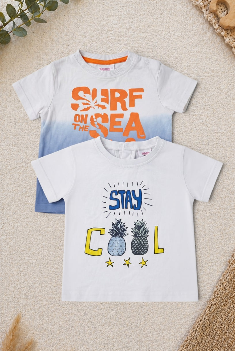 2er-Pack Kurzarm-T-Shirt Sommer