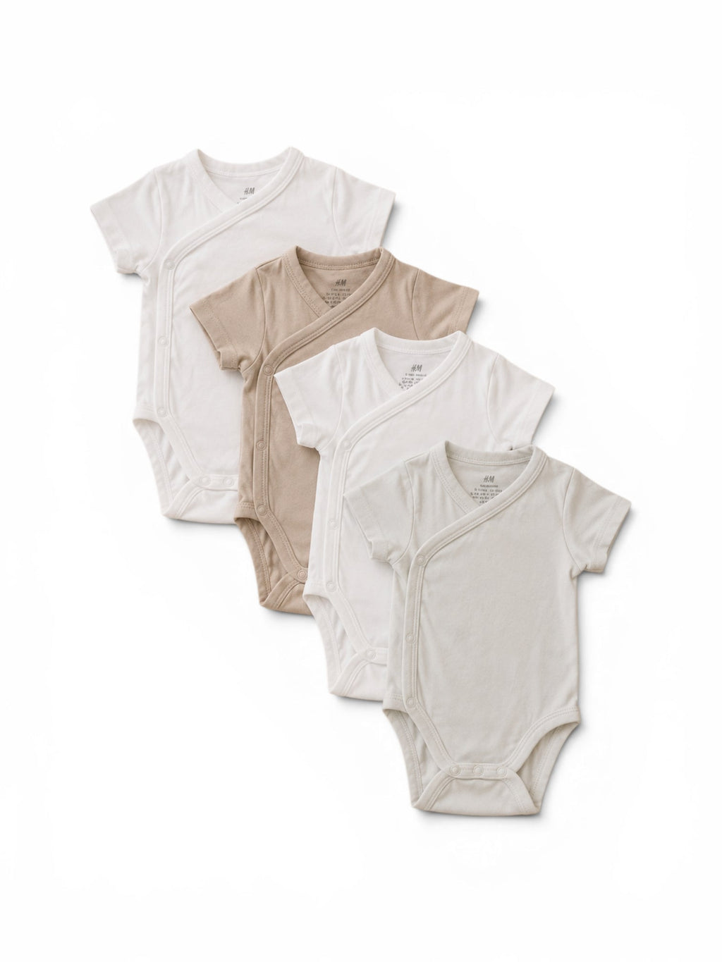 H&M Body kurzarm 4er-Pack