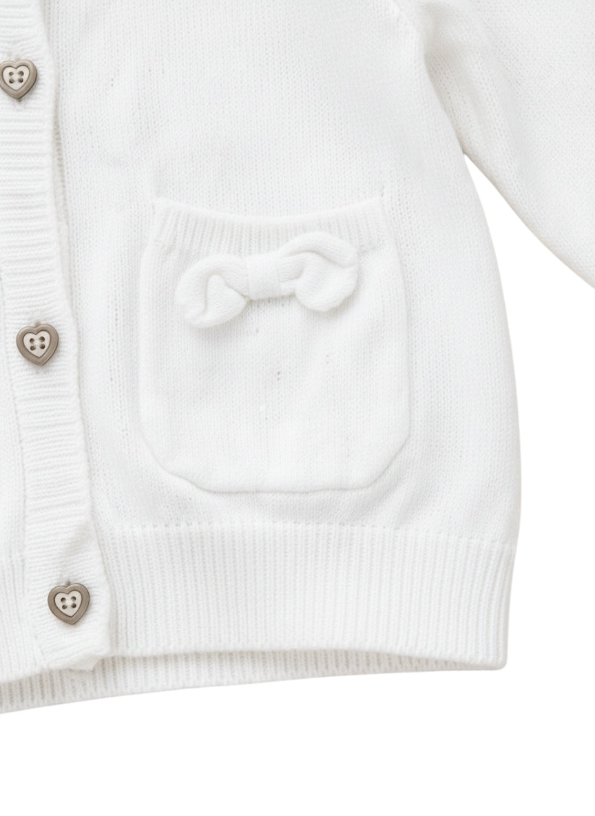Next Cardigan Weiss Schleife