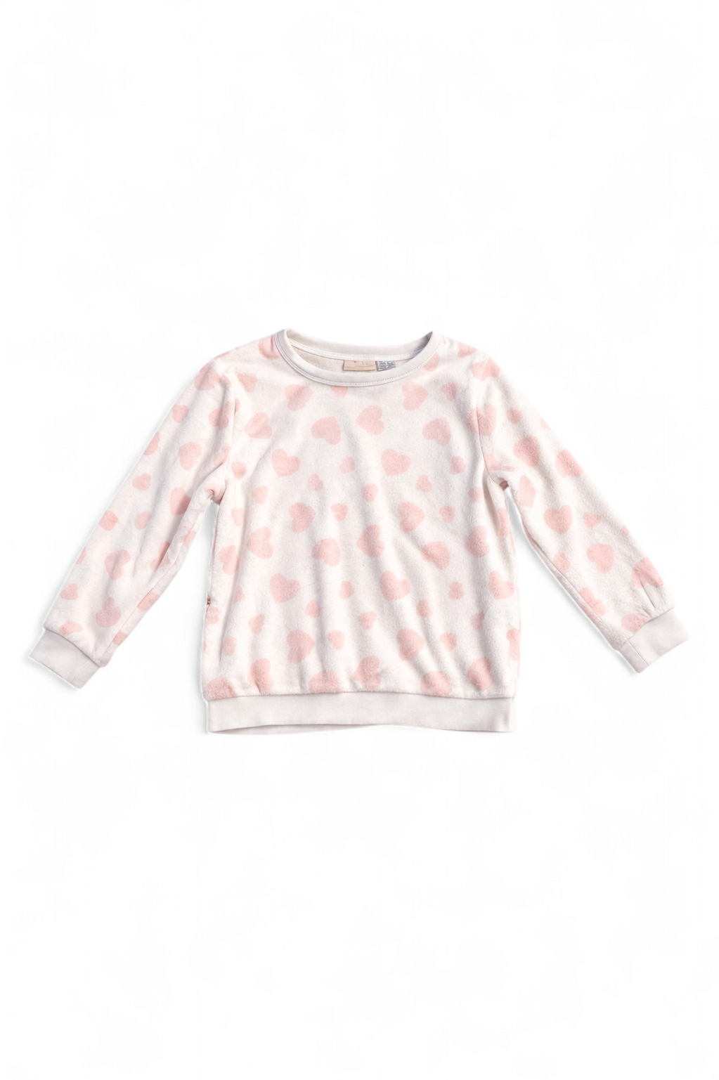 Long-sleeved shirt with hearts