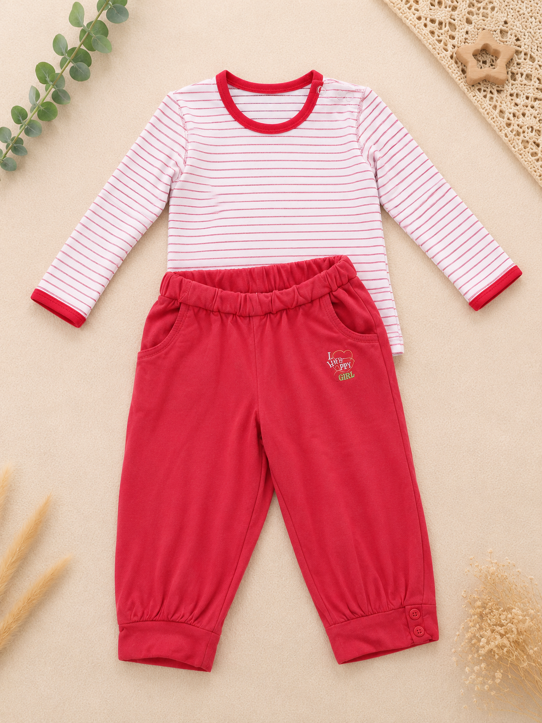 Set Langarmshirt & Hose Rot s.Oliver