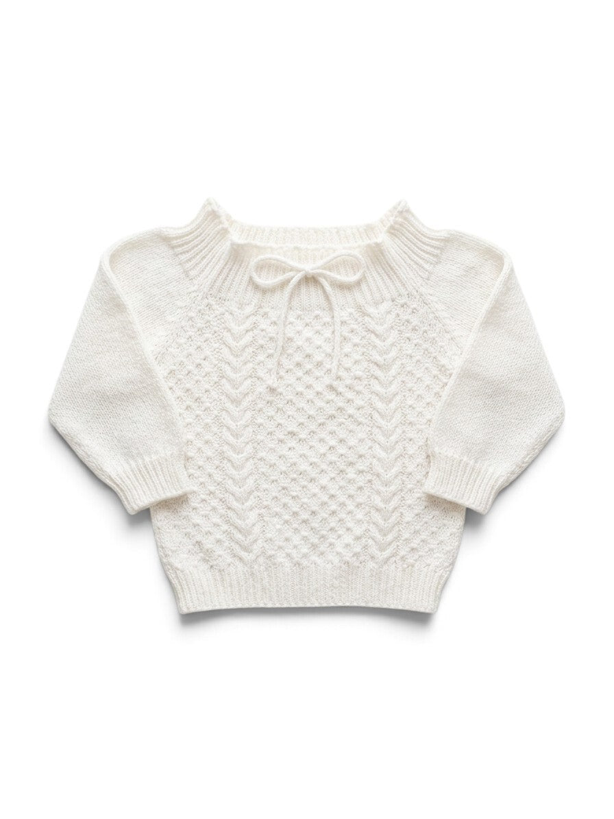 Strickpullover Creme French Vintage