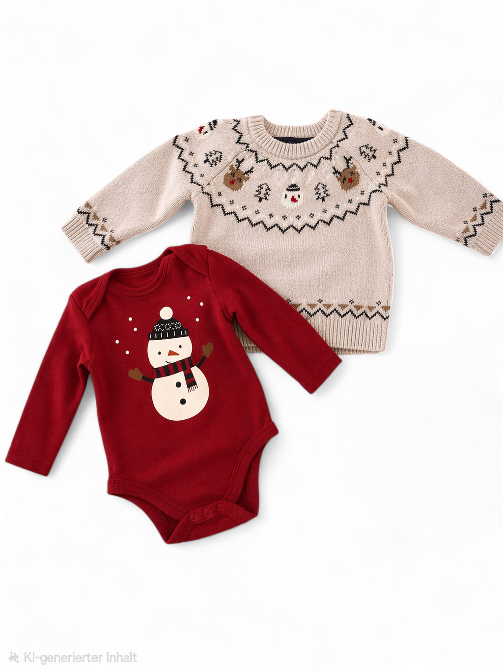 Weihnachts-Set mit Elch und Schneemann C&A