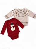 Weihnachts-Set mit Elch und Schneemann C&A
