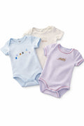 Lot de 3 bodies bébé ourson – Couleurs pastel