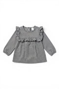 H&M Langarm-Bluse Schwarz-Weiss