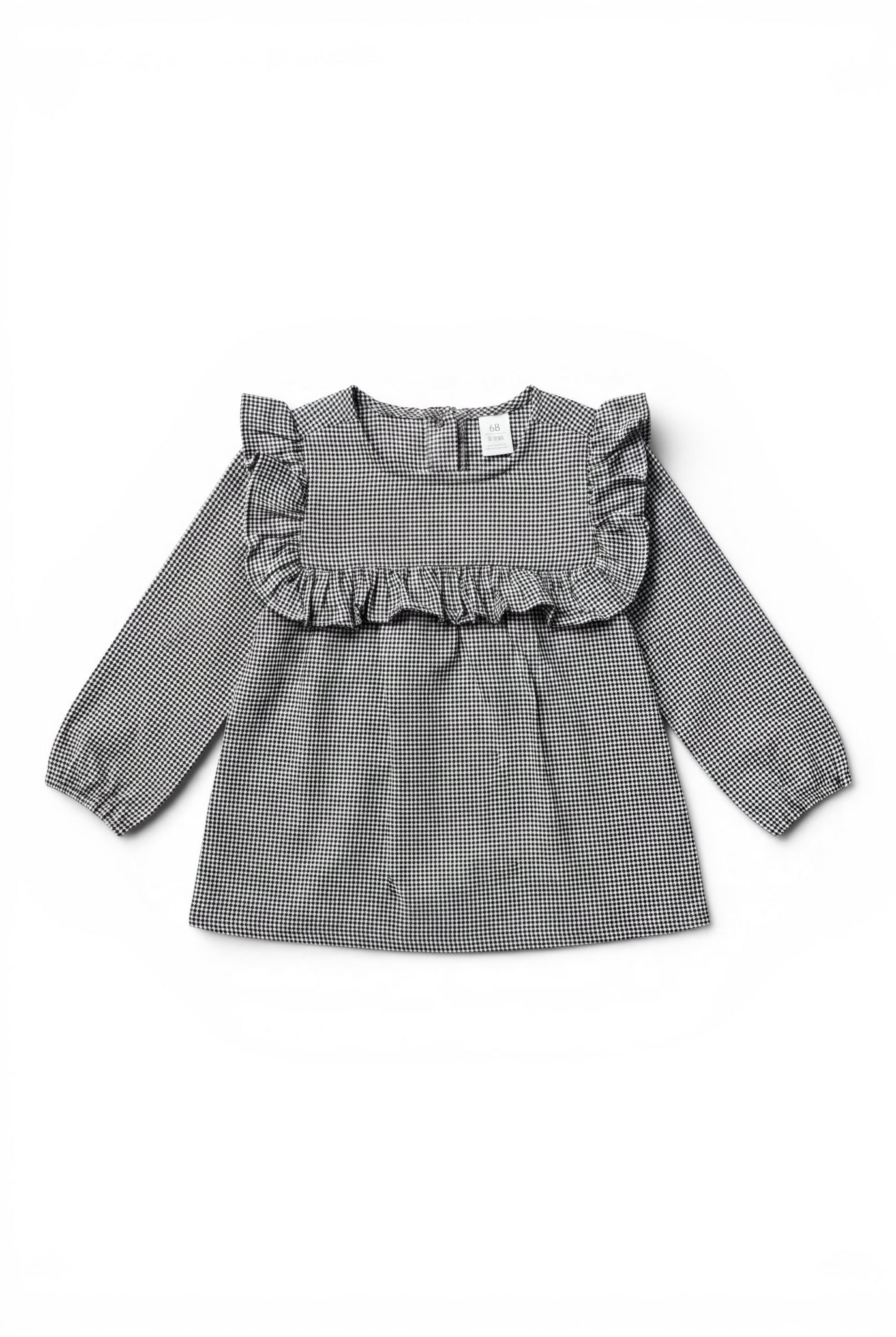 H&M Langarm-Bluse Schwarz-Weiss