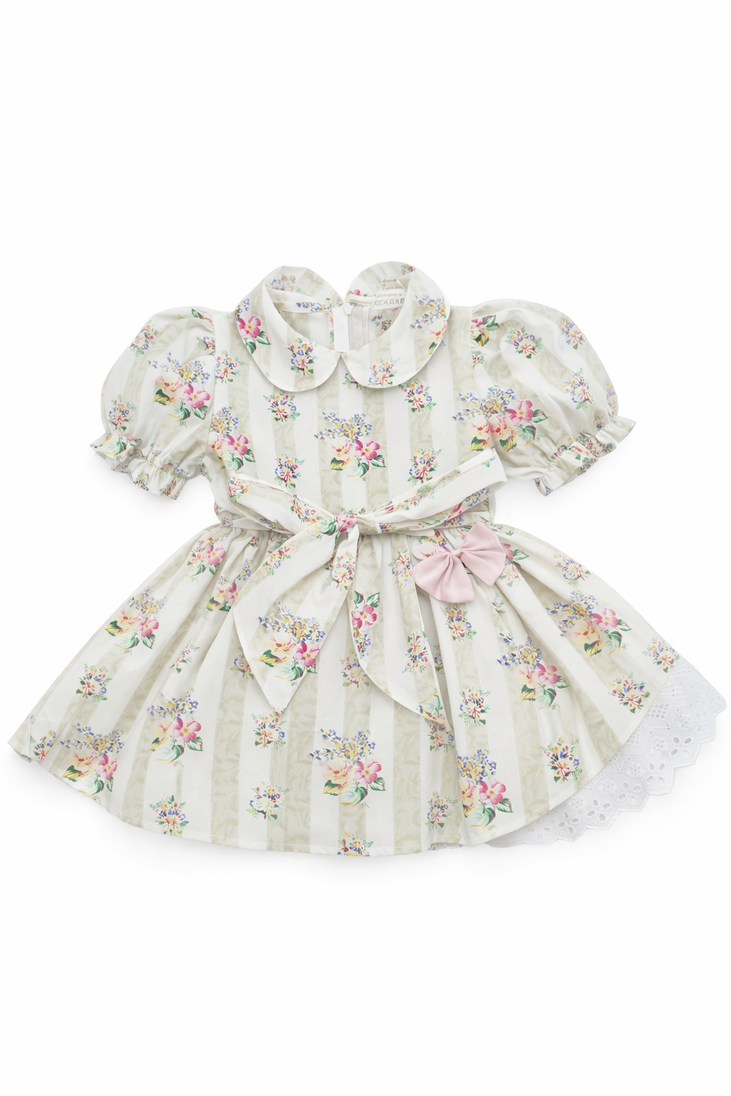 Romantisches Blumenkleid mit Schleife