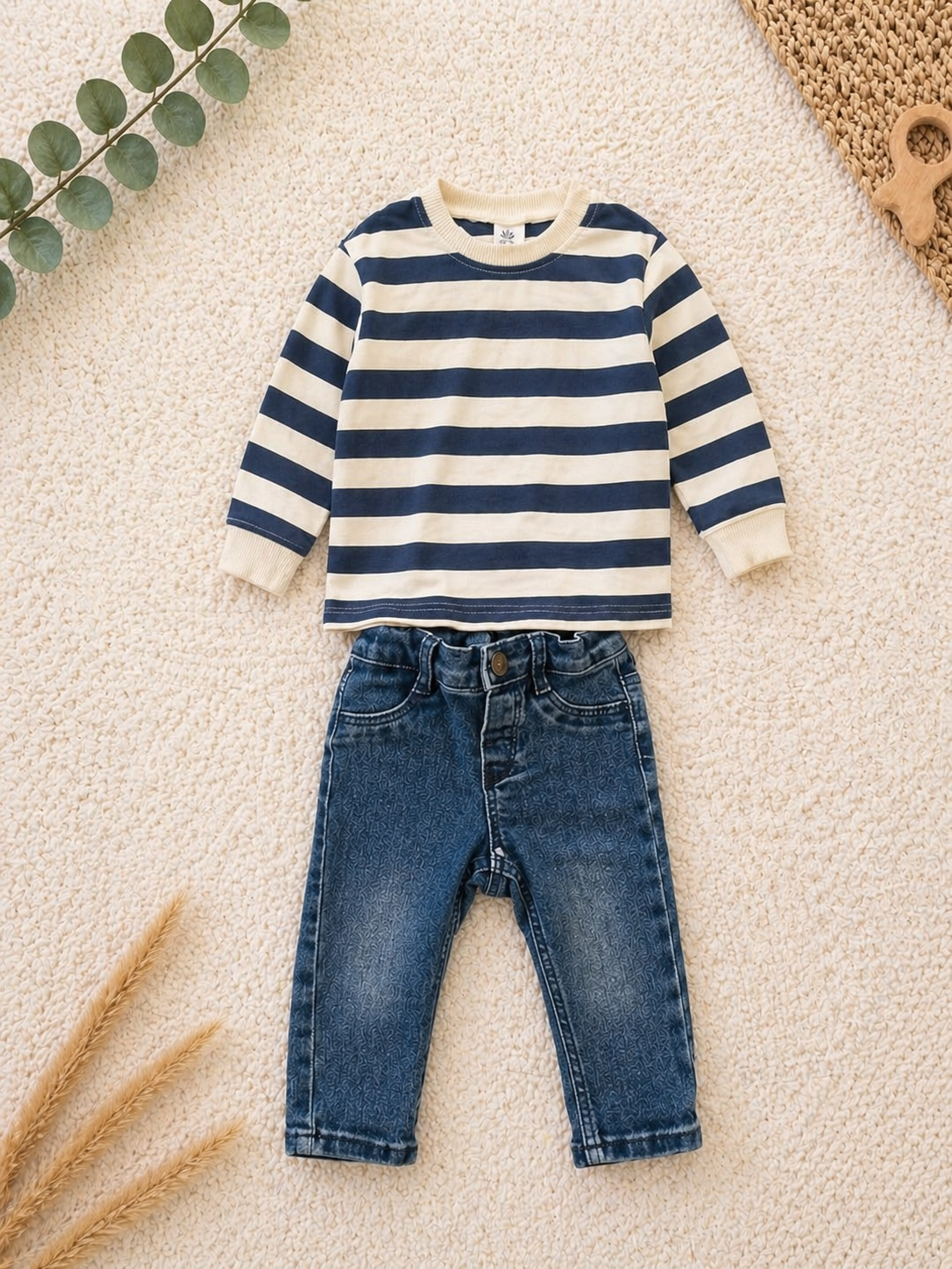 Baby Set Pullover & Jeans H&M
