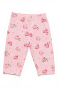 Manor Baby Leggings Rosa Hortensien-Herzen