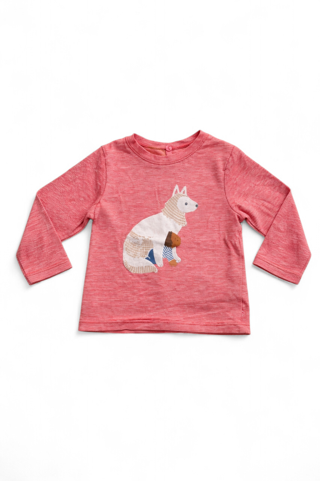 T-shirt à manches longues avec motif loup