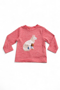 T-shirt à manches longues avec motif loup