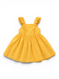 Kleid Gelb Rüschen