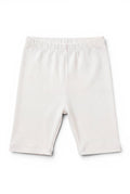 Radlerhose Creme Gerippt Elastischer Bund