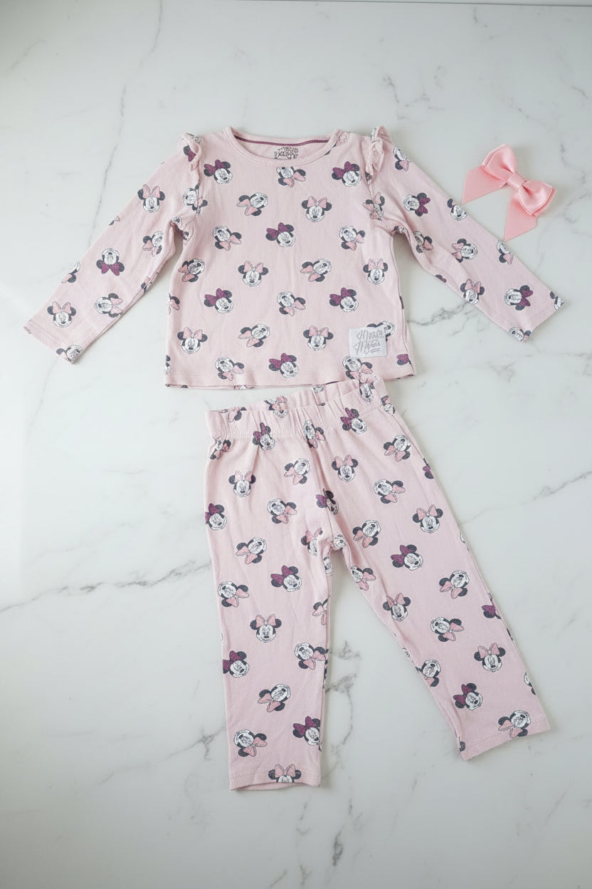 C&A Minnie Mouse Pyjama Set Rosa