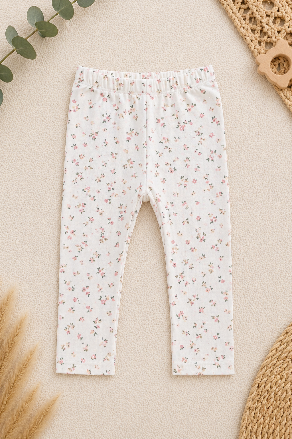 Leggings Creme Ditsy-Blumen