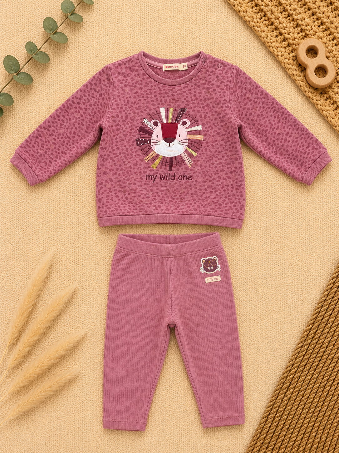Pondy Set Rosa Wild One